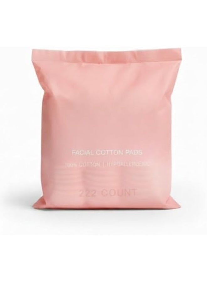 قطنية للوجه، 222 قطعة، بيضاء، للتنظيف الاظافروالعناية بالبشرة مثالية للاستخدام المنزلي أو أثناء السفر - Image 1